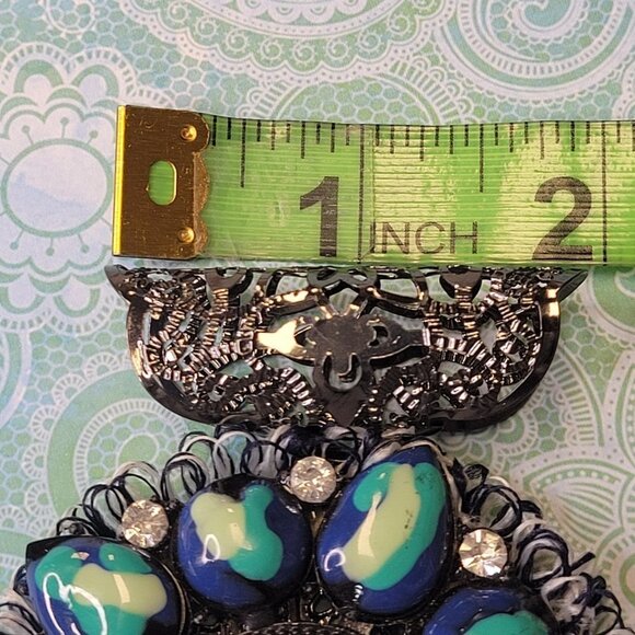Blue Statement Pendant - Picture 8 of 11